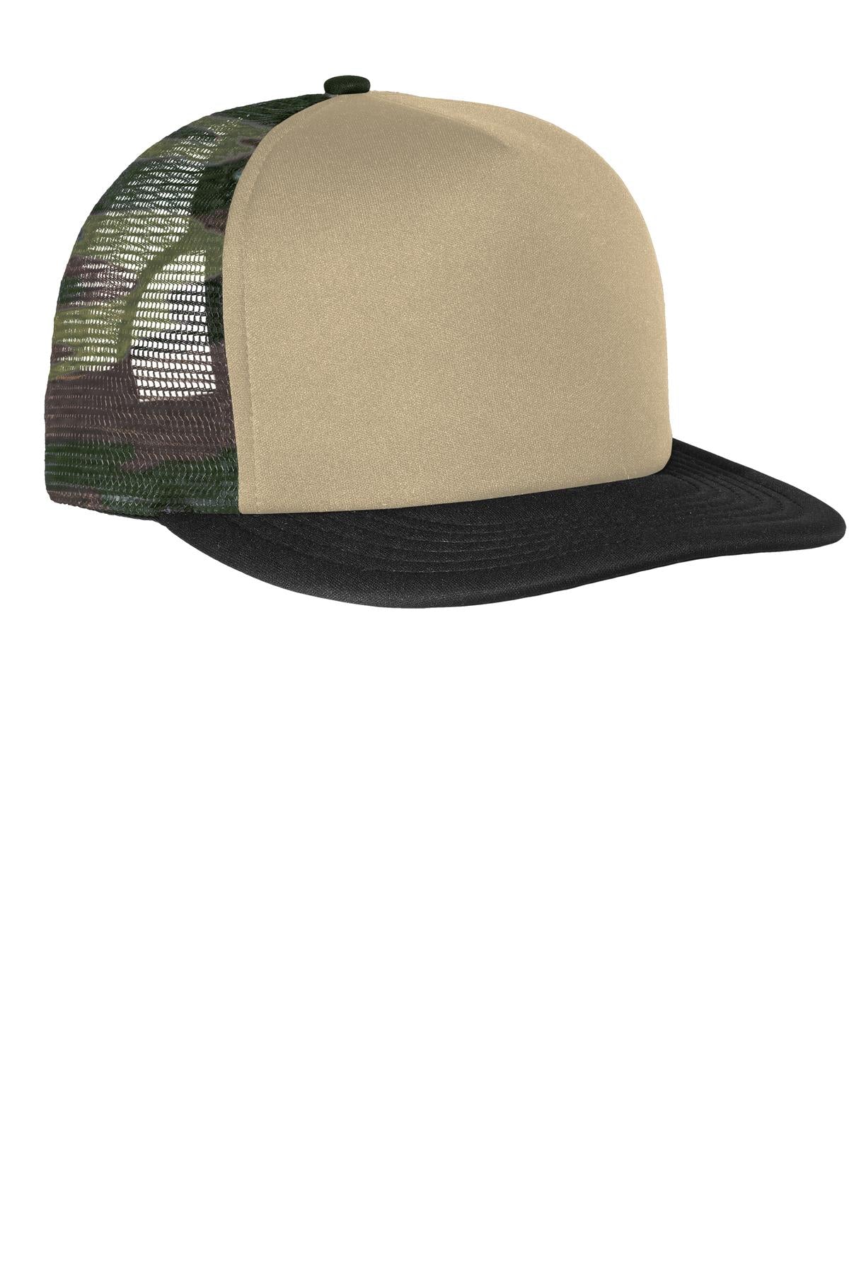 District Trucker-Snapback-Kappe mit flachem Schirm
