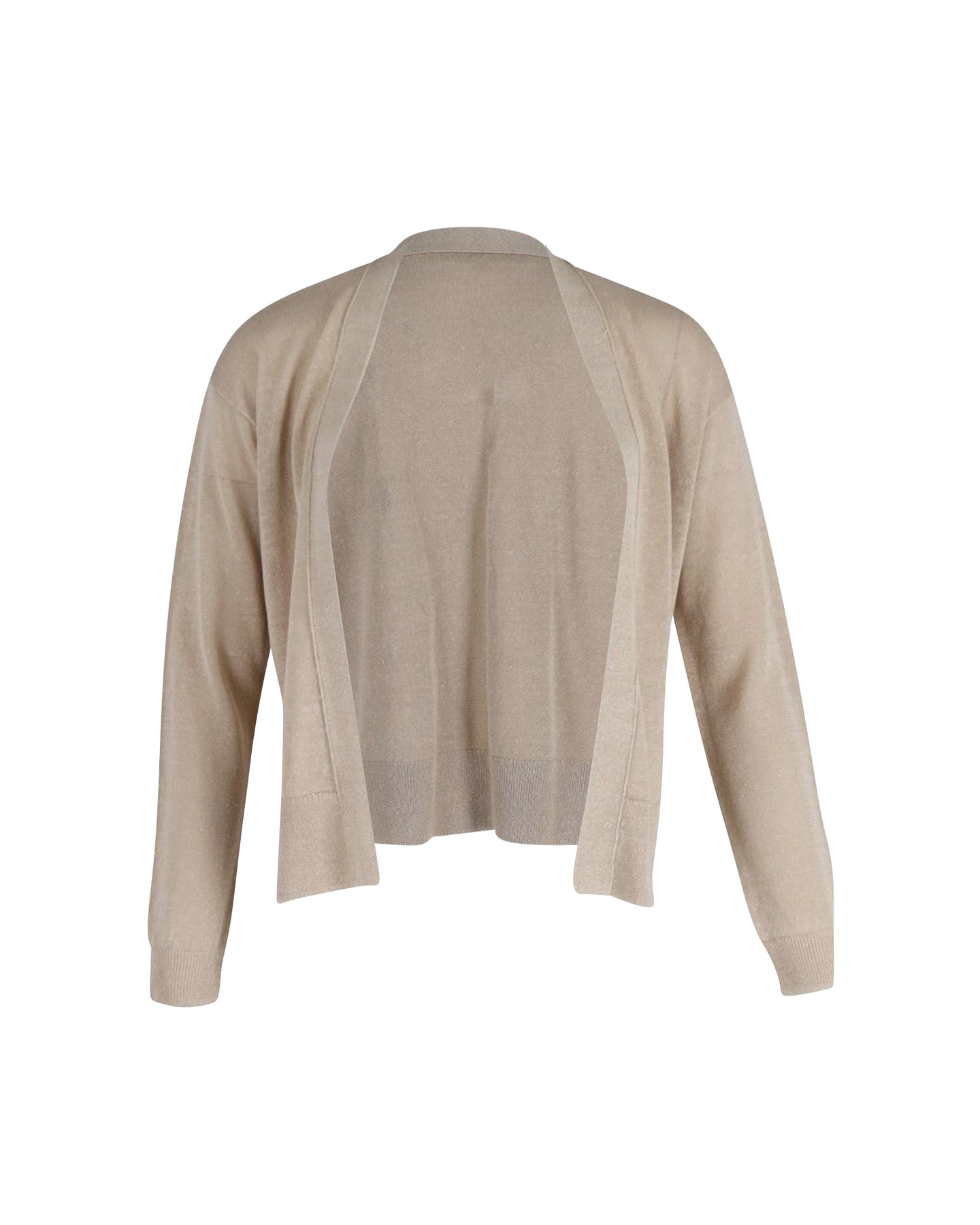 Vanessa Bruno offene Strickjacke aus beigem Leinen