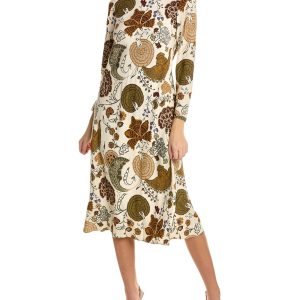 Lafayette 148 New York ausgestelltes Midikleid