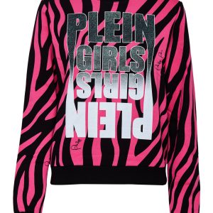 Langärmeliges Sweatshirt mit Zebramuster