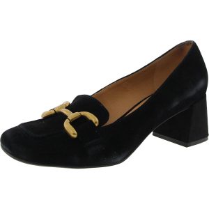Veepe Loafer mit Absatz – verziert, Veloursleder