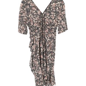 Isabel Marant bedrucktes Minikleid aus schwarzer Viskose