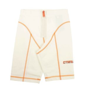 Heron Preston Stitch Radlershorts in Weiß/Orange