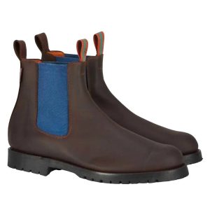 Nelson 7732477493308 Stiefel – Leder, Herren, Braun, Blau