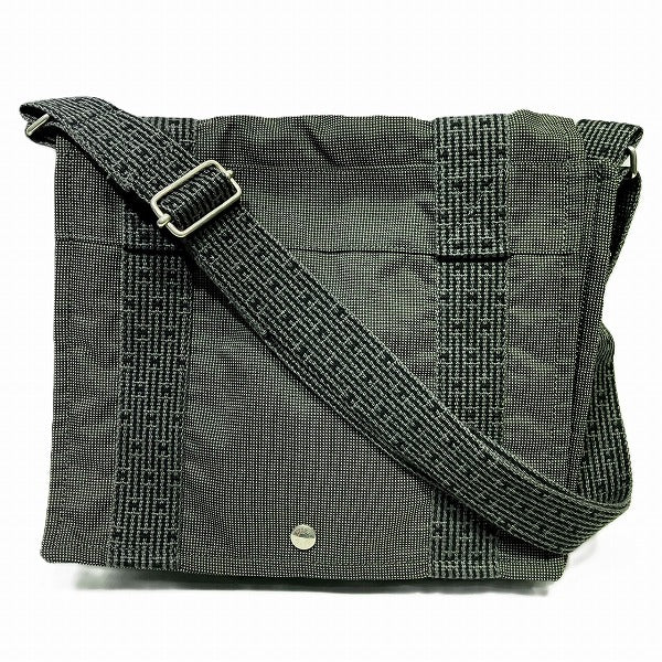 Hermes Herline Bassac PM Messenger-Tasche aus Canvas