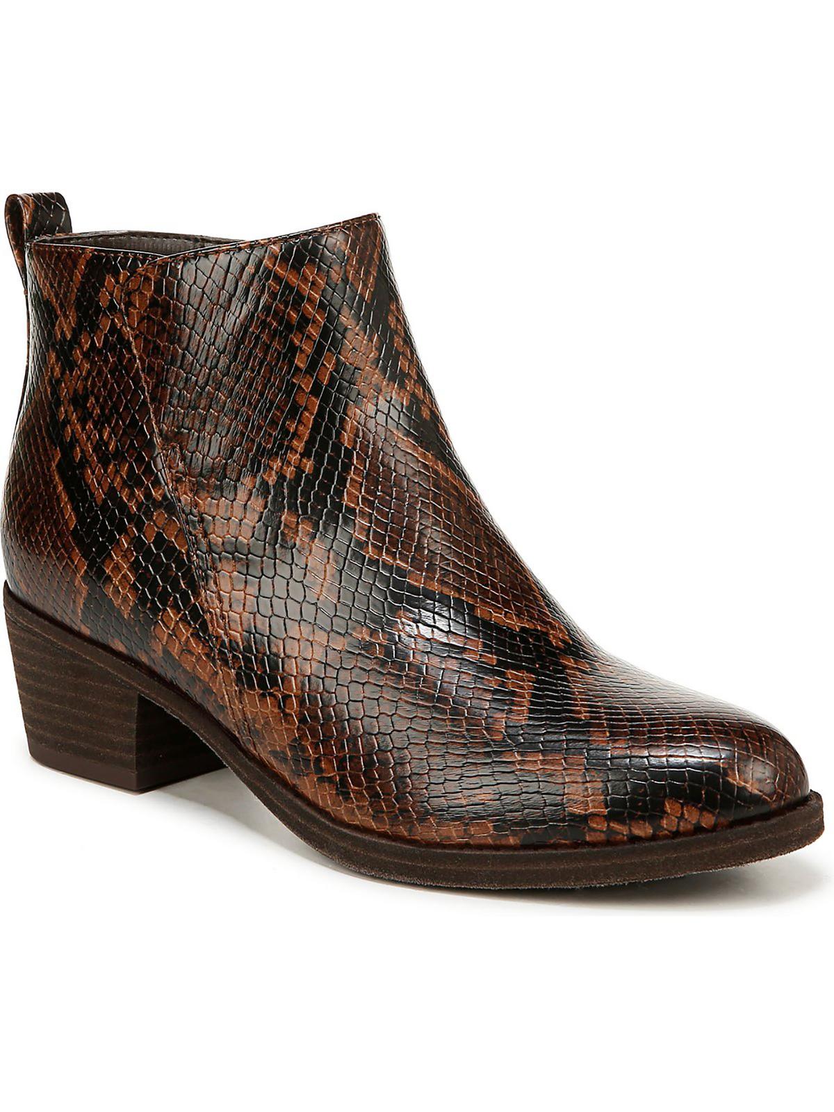 zaylee Damen Stiefeletten – runde Zehenpartie, Leder