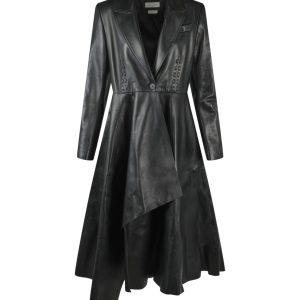 Couture Stitched 7733551267900 Mantel – Leder