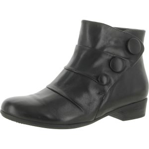 Mila Stiefeletten – Leder, Knöpfe