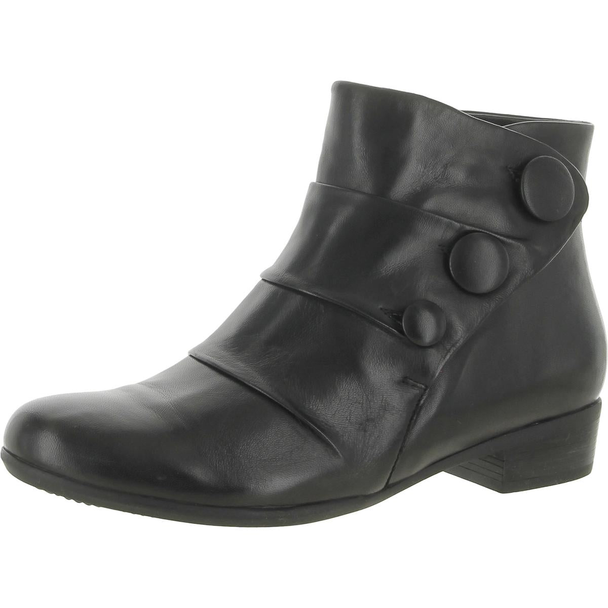Mila Stiefeletten – Leder, Knöpfe