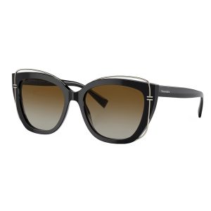Tiffany & Co. – Damen-Sonnenbrille, TF 4148 8364T5, Katzenaugenform, 54 mm