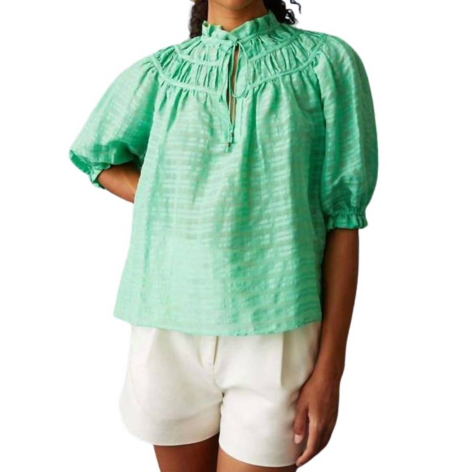 Finley Top in Matcha