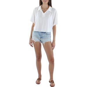 Kurzärmeliges Strick-Pullover-Top für junge Damen