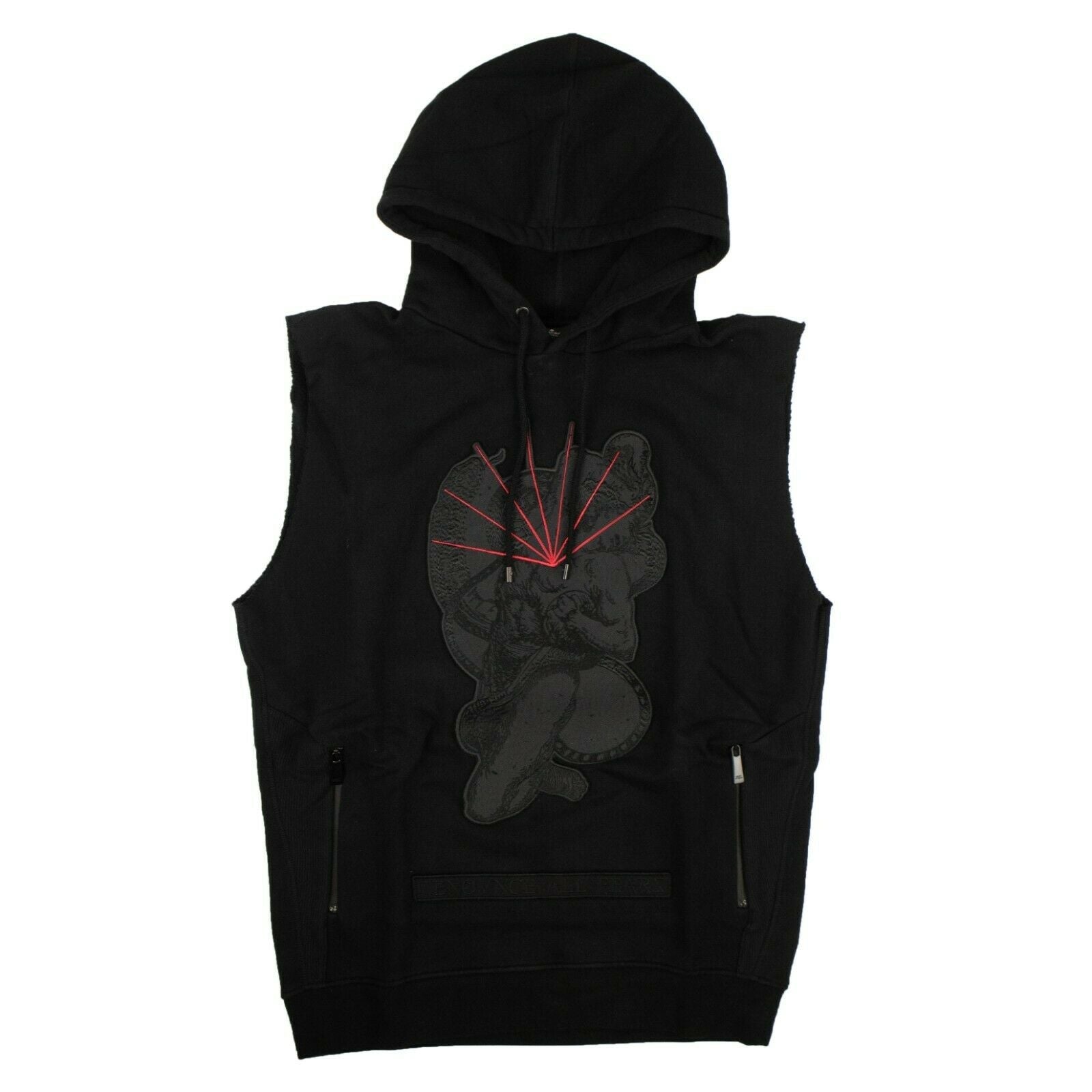 Rayen Sweatshirt – ärmellos, Baumwolle, Herren, Schwarz