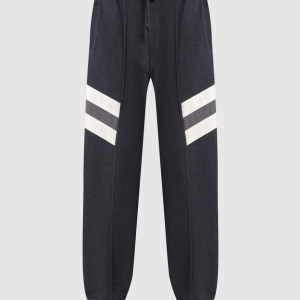 Brunello Cucinelli neue dunkelgraue Herren-Sporthose