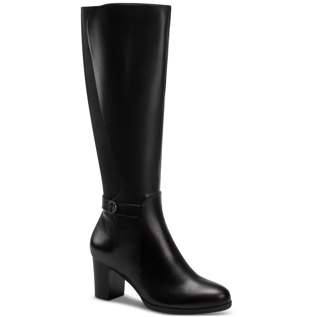 Mia halbhohe Stiefel – Leder, hoher Schaft
