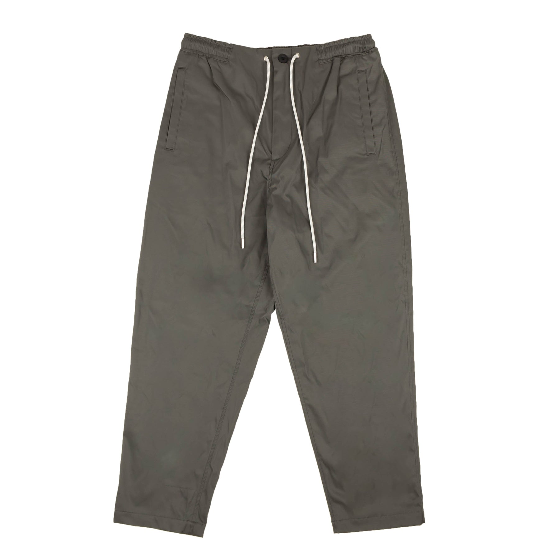 Name bequeme Hose aus Nylon-Stretch – Grau