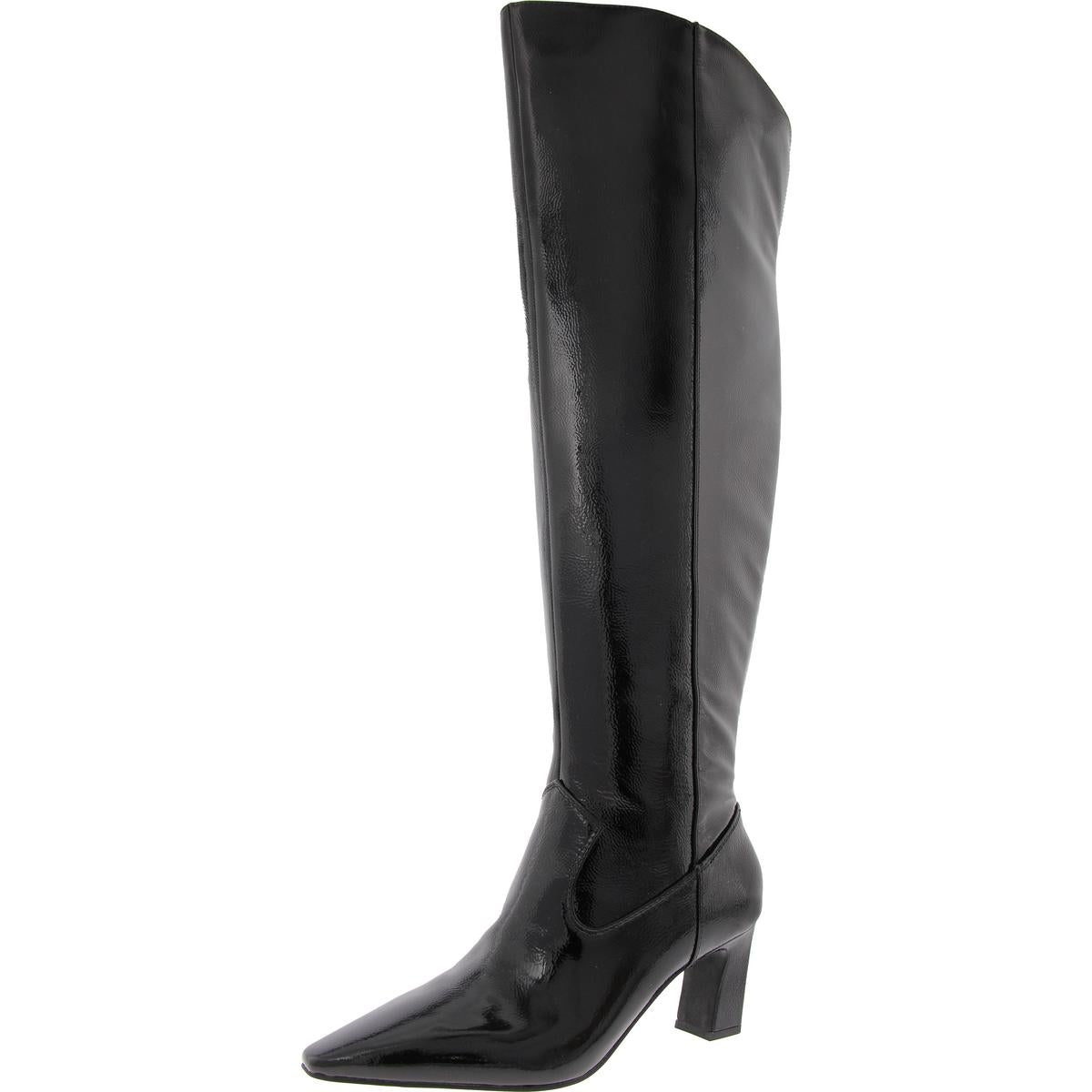 Shalie Overknee-Stiefel – Lackleder, mit Reißverschluss