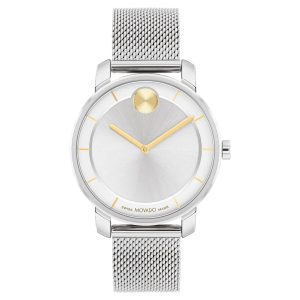 Movado Bold Damen Armbanduhr – Zifferblatt: Silberfarben, 7163157315644