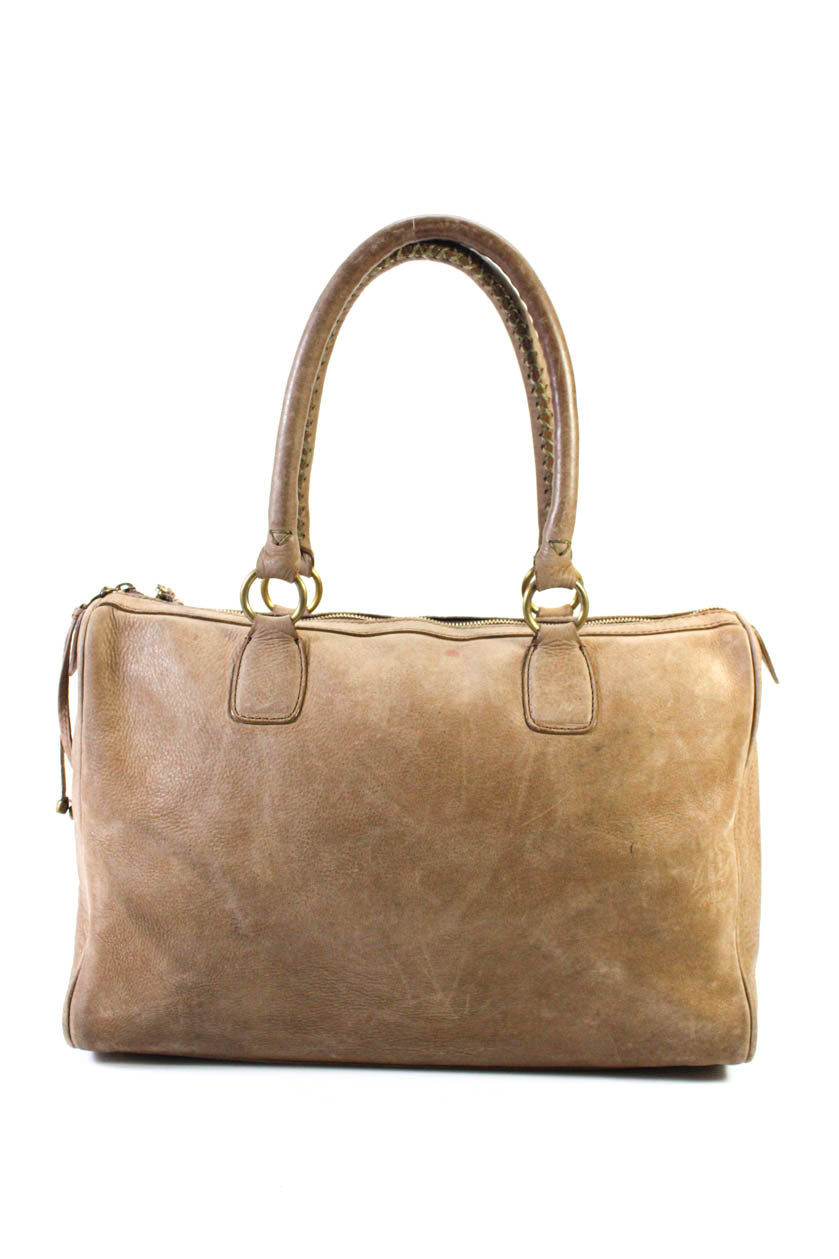 Kendall Conrad Patchwork Zipped Doctor Handtasche – strukturiert, Damen, Quaste, Braun