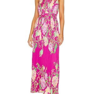 Chloe Kleid – Fuchsia, lang, Rosa