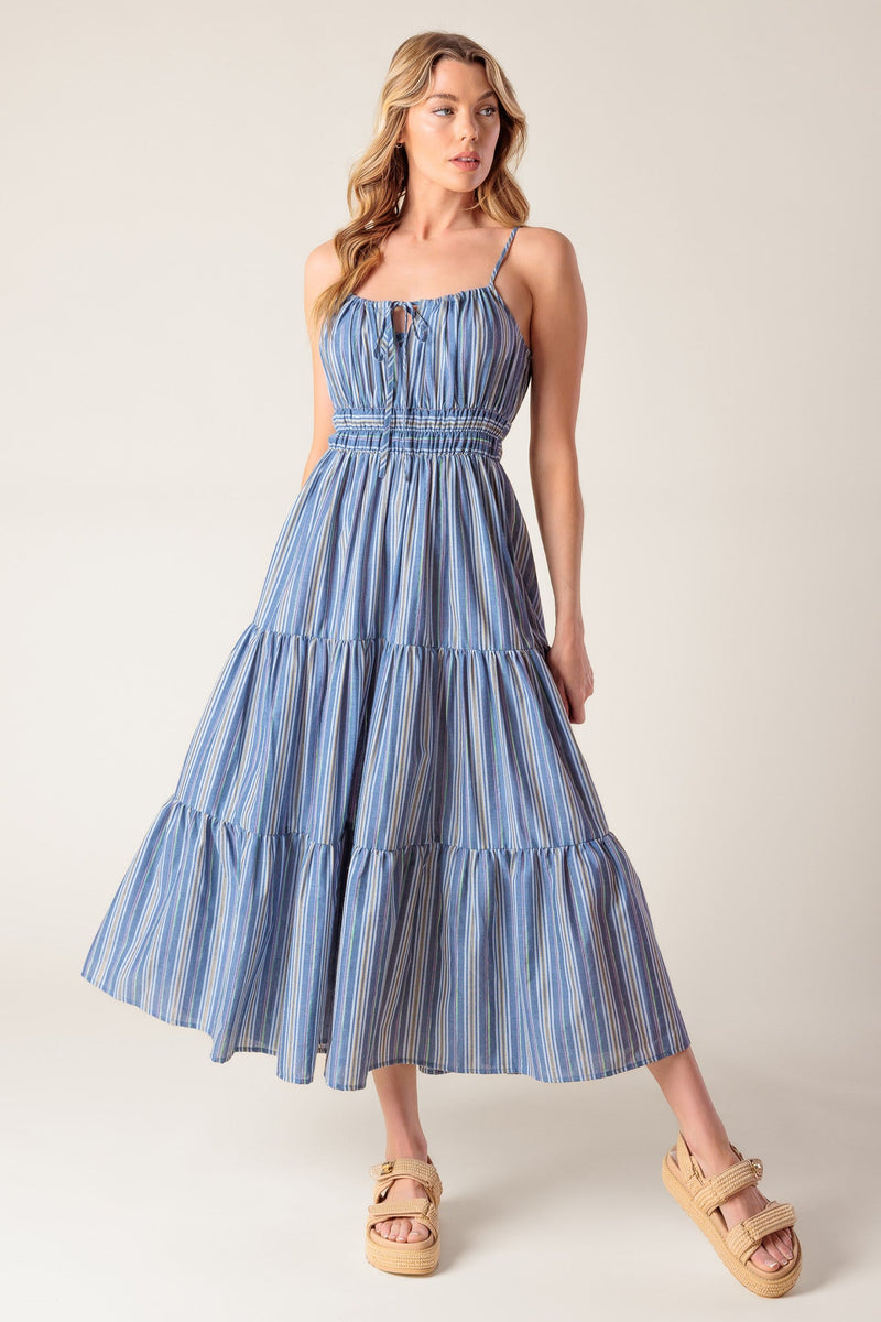 SECRET’S OUT gewebtes Midikleid