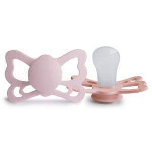 FRIGG Butterfly anatomisch geformte Silikonschnuller – 2er-Pack, 6–18 Monate