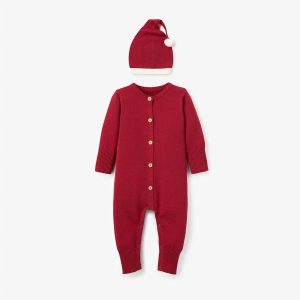 Santa Baby Kinder-Jumpsuit in Rot
