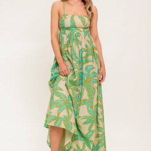 BLOSSOM SPELL gewebtes Maxikleid