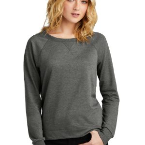 District – Damen-Sweatshirt mit Rundhalsausschnitt, sehr leichte Ausführung, French Terry, Langarm – DT672