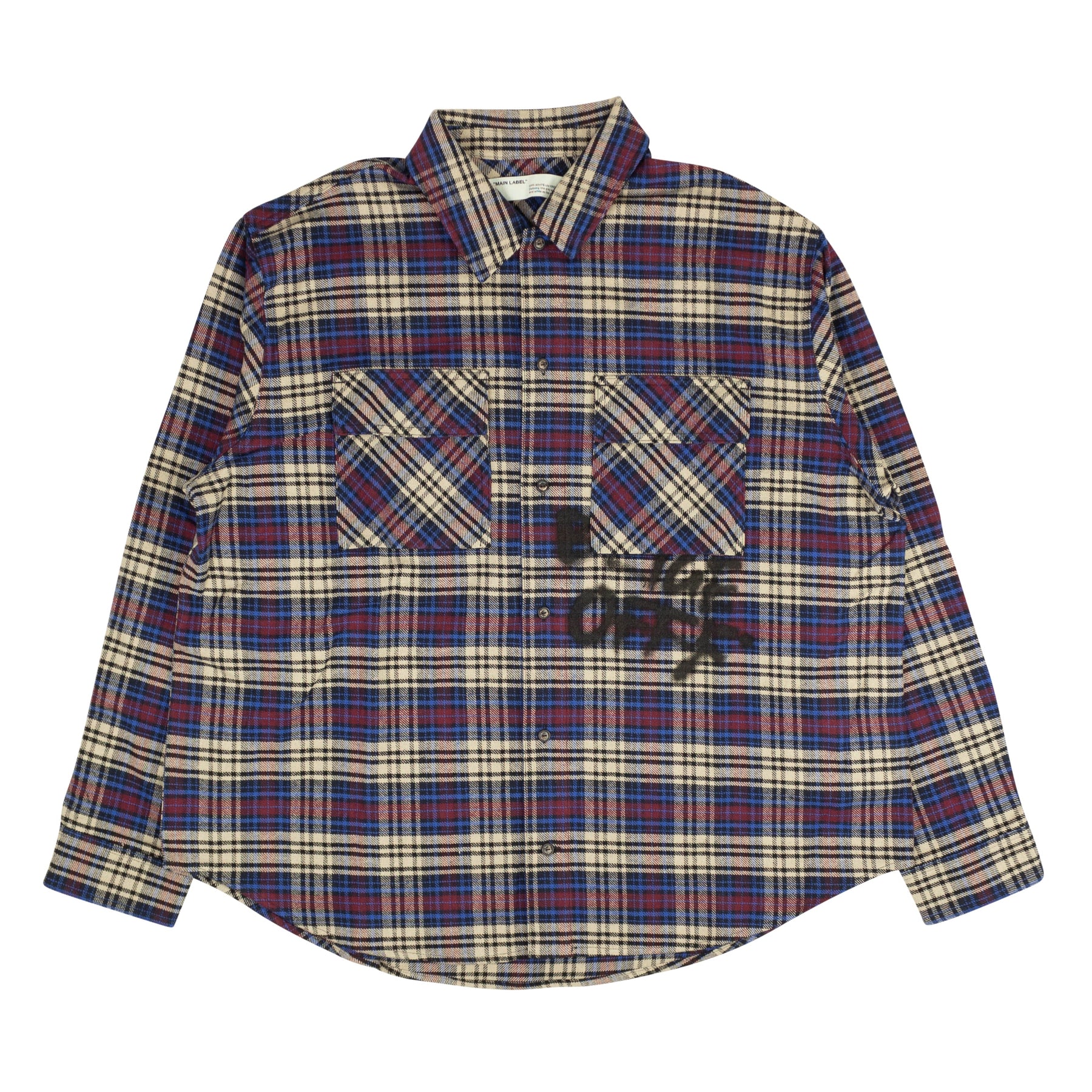 Hemd – Flanell, Karomuster, Blau