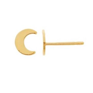 Mond-Ohrstecker – Gold