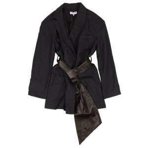 Opening Ceremony Oversize-Blazer mit Gürtel in Marineblau