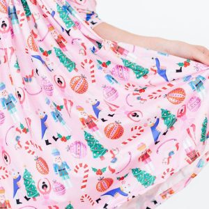 Sugarplum Fairy Kleid mit schwingendem Rock – Taschen
