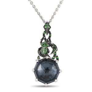 Stephen Webster Halskette mit Quarz- und Tsavoritanhänger aus 18 K Weißgold – SW37-051524