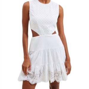 Esse 7733601534012 Minikleid – Baumwolle, Weiß