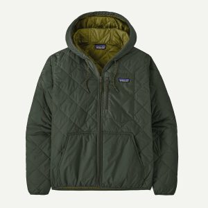Patagonia Herren-Bomber-Kapuzenjacke mit Rautensteppung