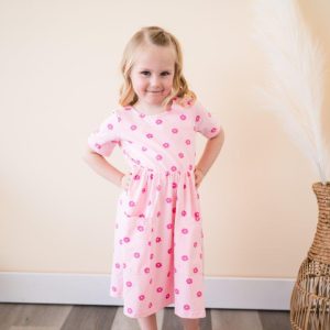 Pink Petunia Twirl-Kleid