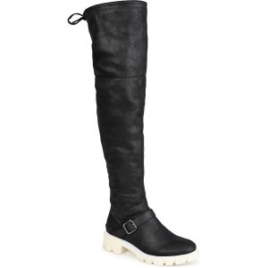 Stiefel – Velourslederimitat, oberschenkelhoch