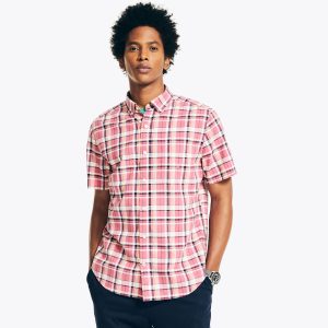 Nautica Sustainably Crafted Hemd – Kurzarm, Karomuster, Herren
