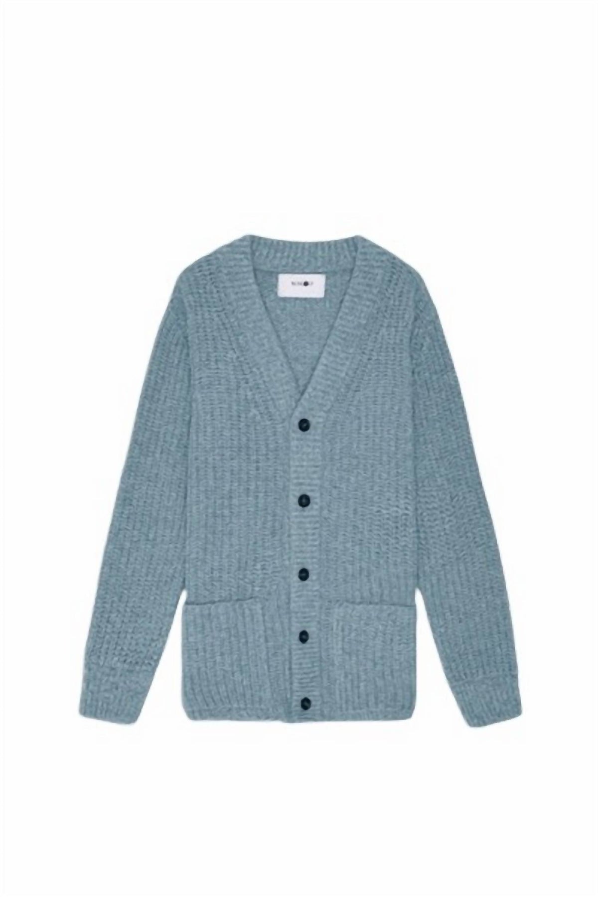 Benzon Herren-Strickjacke in Light Grey Multi