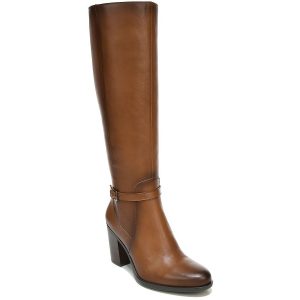 Kalina kniehohe Lederstiefel mit weitem Schaft