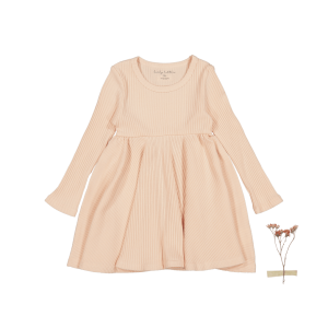 Langarmkleid – Puder