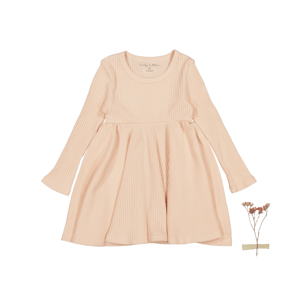 Langarmkleid – Puder