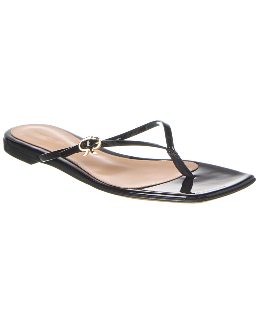 Gianvito Rossi Jaipur Sandalen – Lackoptik