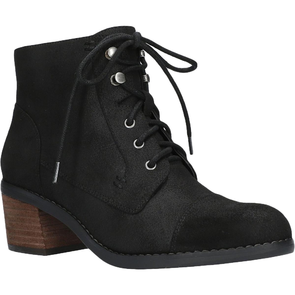 Sarina Stiefel – gepolsterte Innensohle, Schnürung, Combat-Stil, Knöchellänge