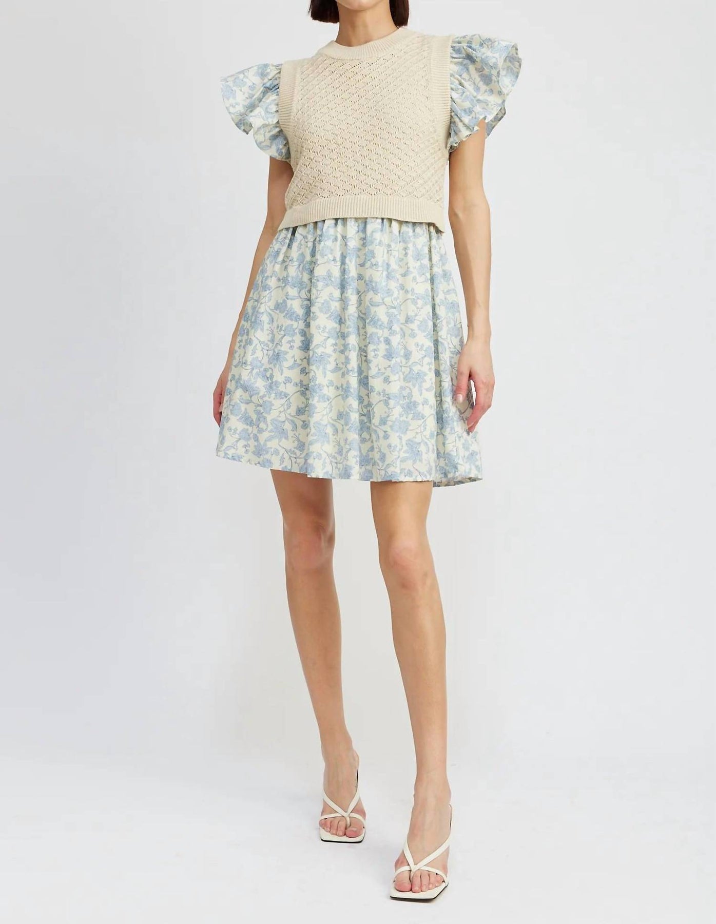 Egret Kleid – Natural Light Blue