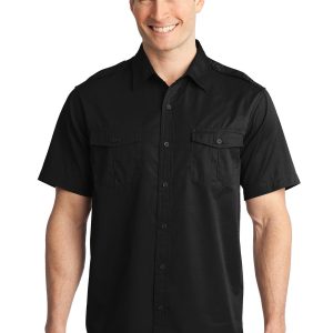 Port Authority S648 Hemd – Fleckenlöse-Ausrüstung, Kurzarm, Twill