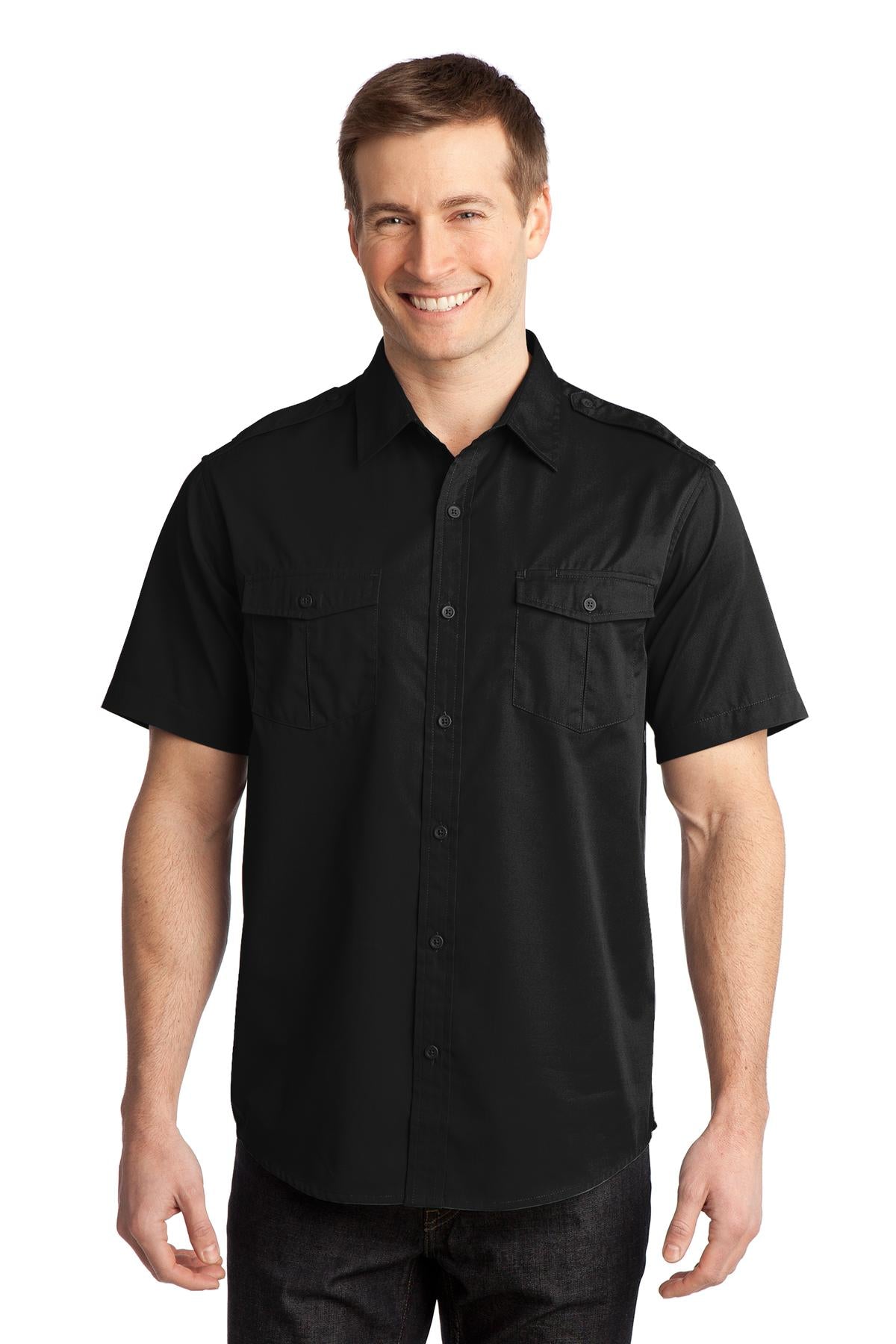 Port Authority S648 Hemd – Fleckenlöse-Ausrüstung, Kurzarm, Twill