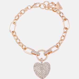 Armband – roségoldfarben, Set in Box, Herzmotiv