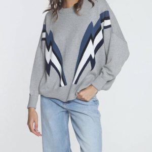 Retro Sweatshirt – Fog Bolt, Mehrfarbig